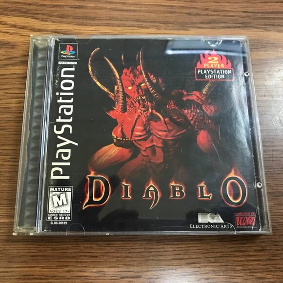 Diablo Sony PlayStation 1 PS1 Black Label With Registration Card 1998 - Picture 1 of 10